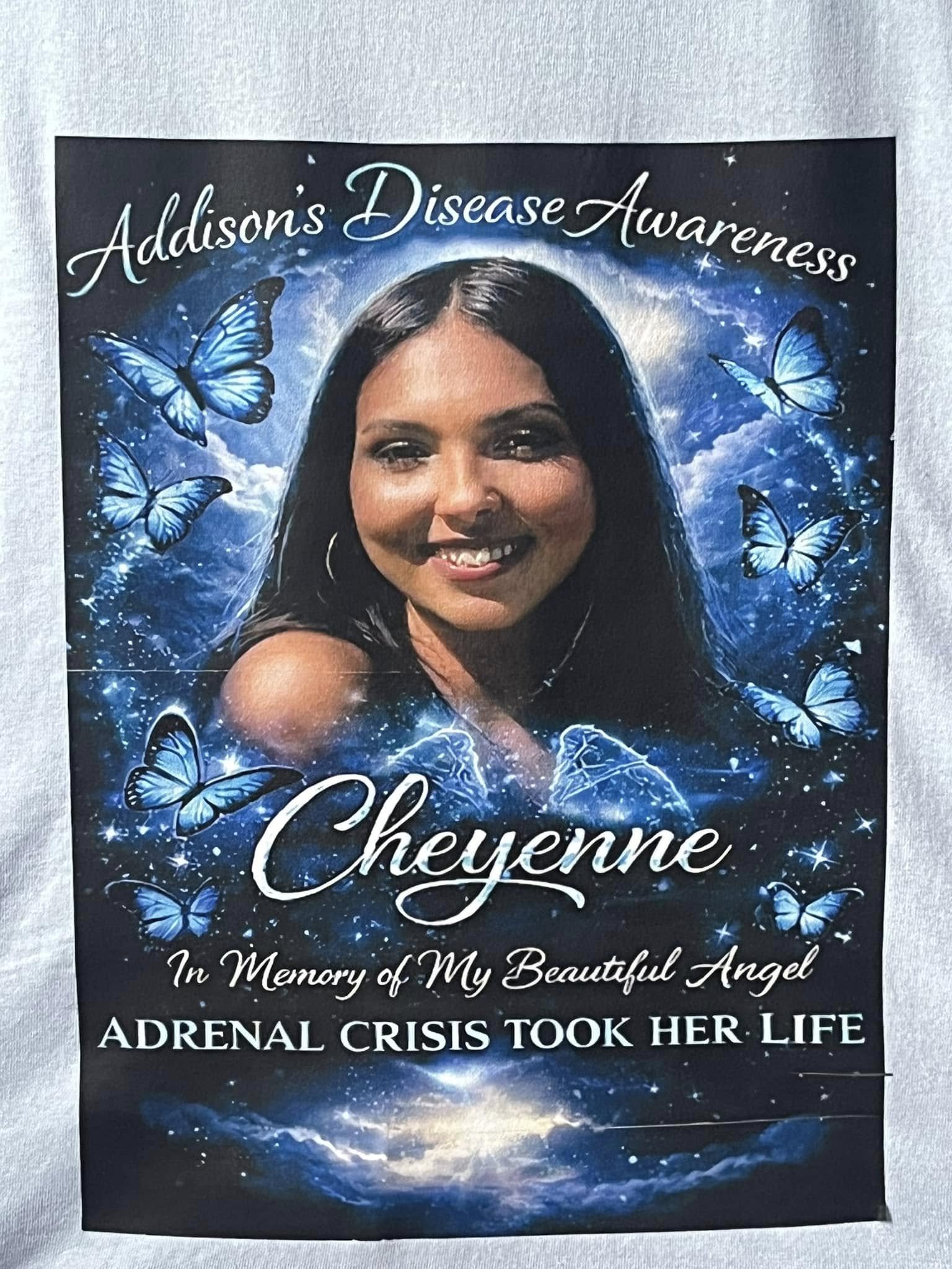 Cheyenne — Addison's Disease Awareness Memorial T-Shirt