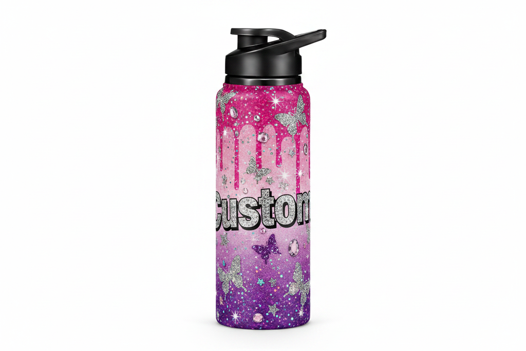Blingy Teen Sports Bottle Mockup