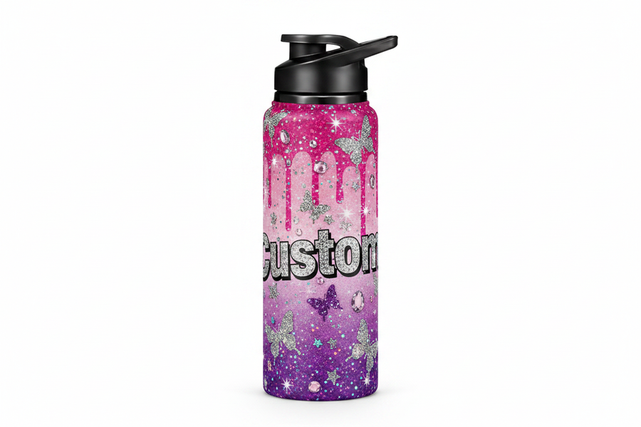 Blingy Teen Sports Bottle Mockup